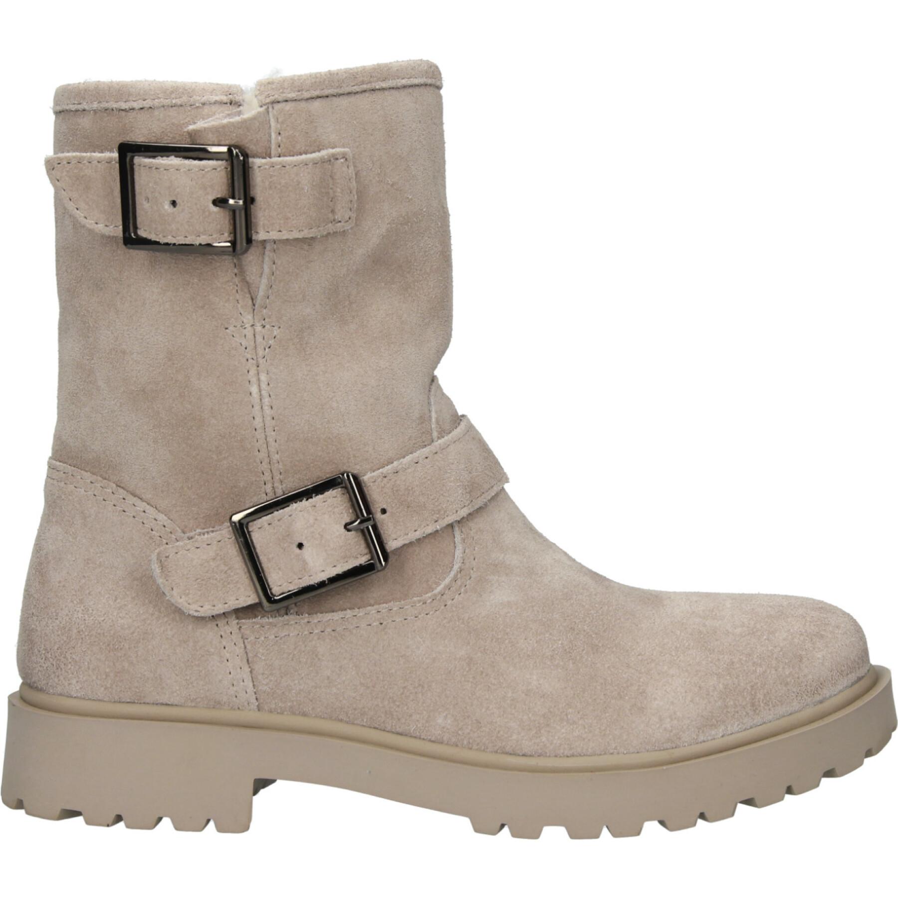 Scarponcini da donna in pelliccia di camoscio Blackstone WL14