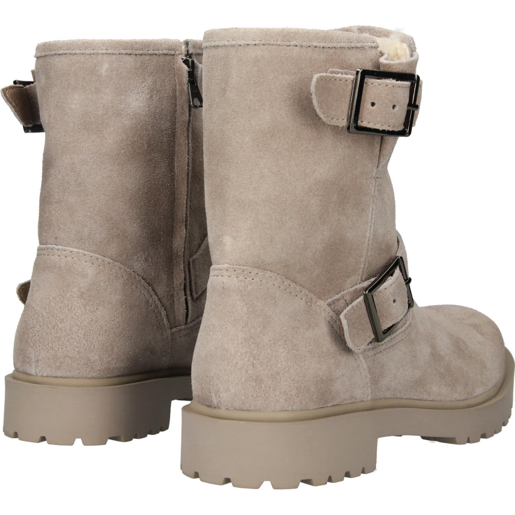 Scarponcini da donna in pelliccia di camoscio Blackstone WL14
