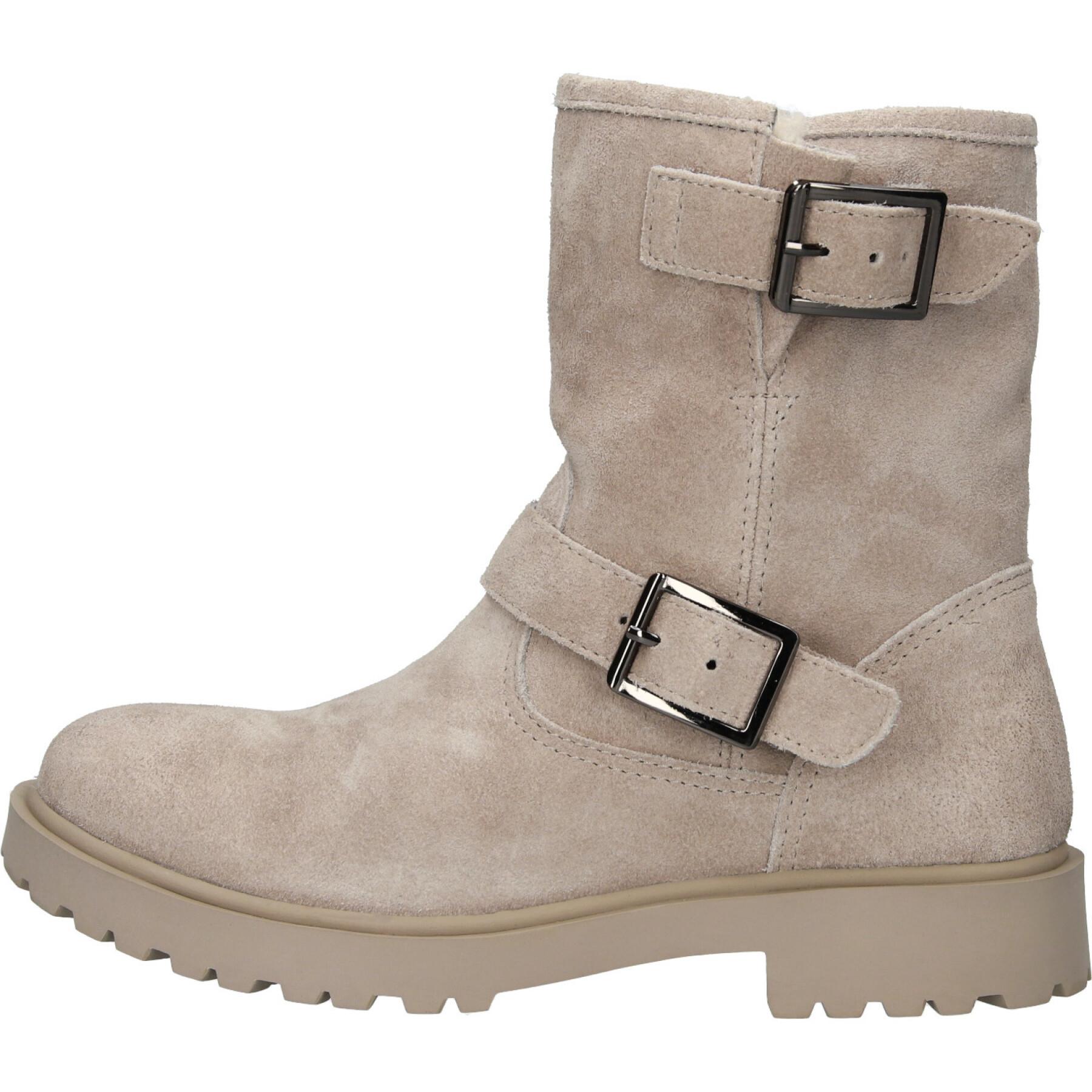 Scarponcini da donna in pelliccia di camoscio Blackstone WL14