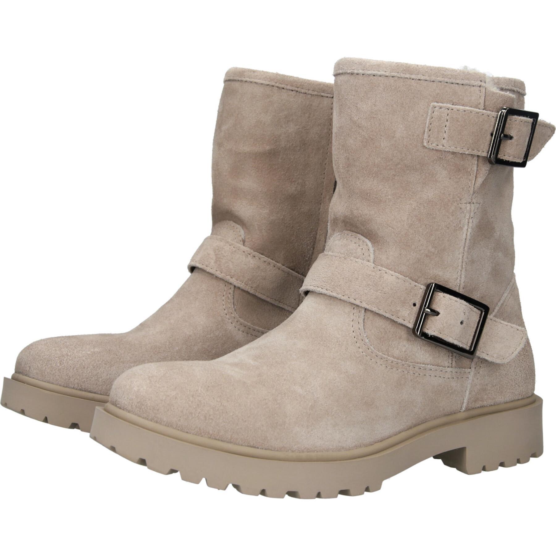 Scarponcini da donna in pelliccia di camoscio Blackstone WL14