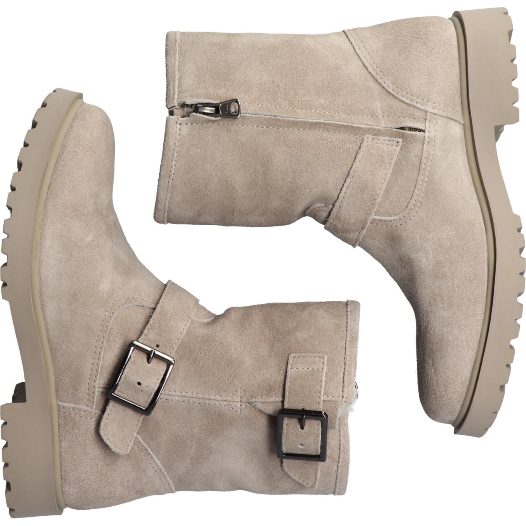 Scarponcini da donna in pelliccia di camoscio Blackstone WL14