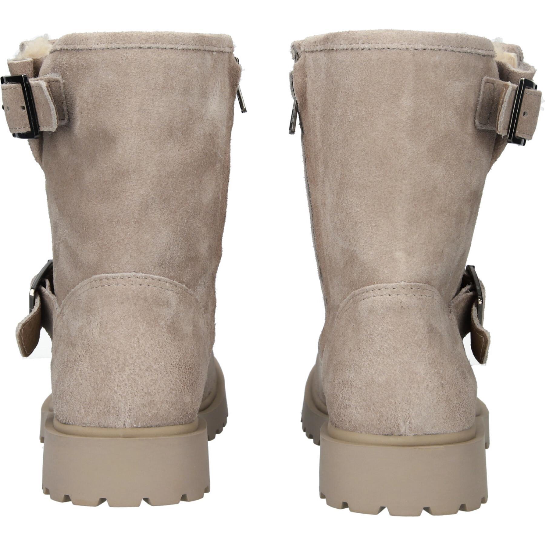 Scarponcini da donna in pelliccia di camoscio Blackstone WL14