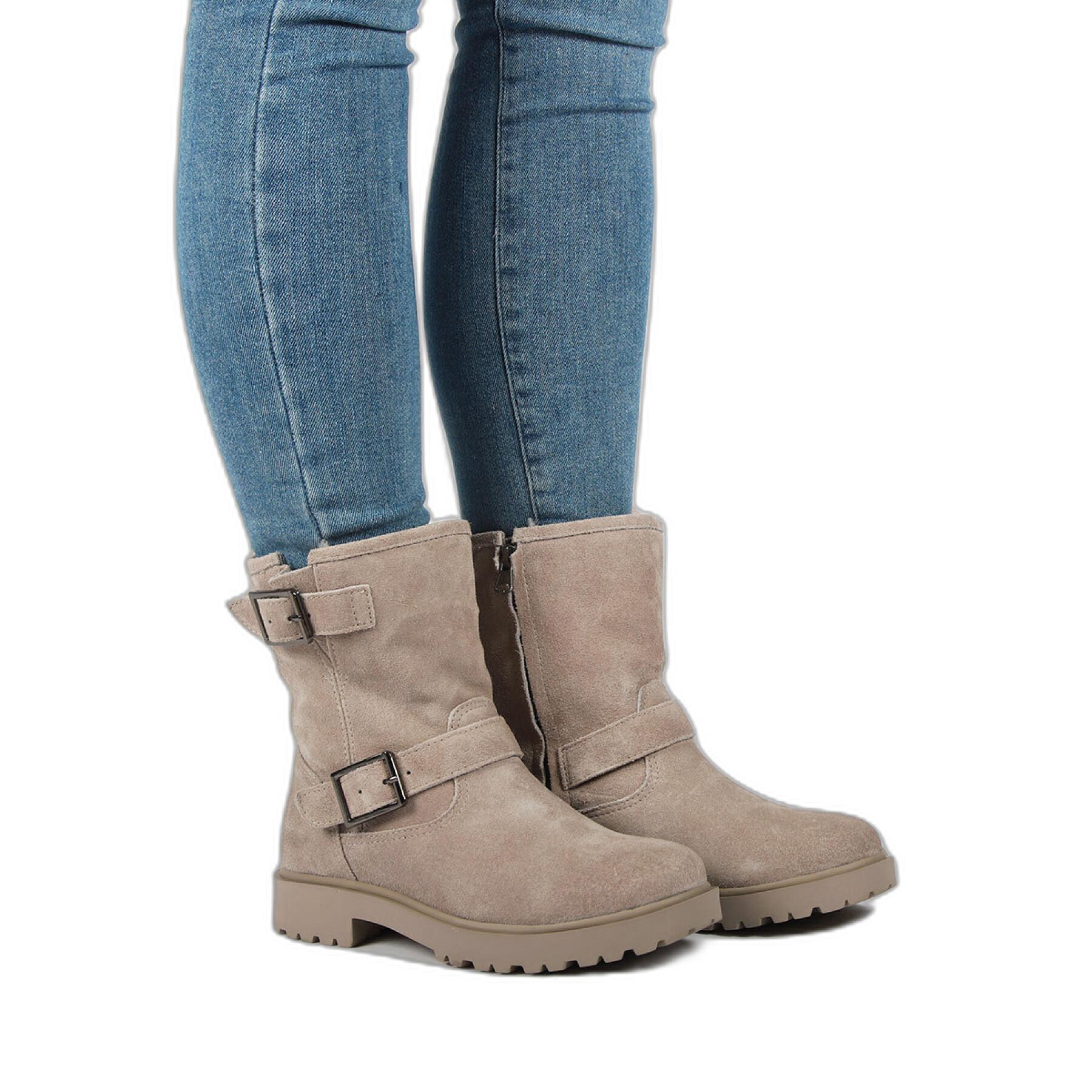 Scarponcini da donna in pelliccia di camoscio Blackstone WL14