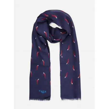SCIARPA MODAL CASHMERE TUBOLARE SCARAMANTIA CORNETTO BLU
