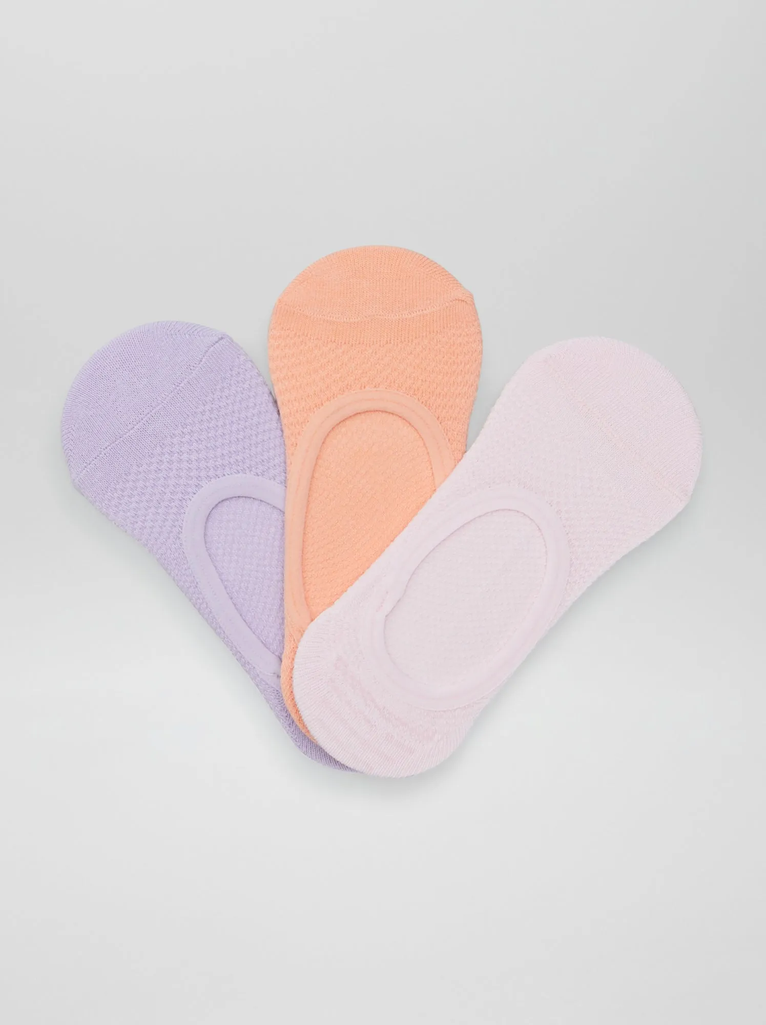 Set di 3 paia di calzini corti - ROSA