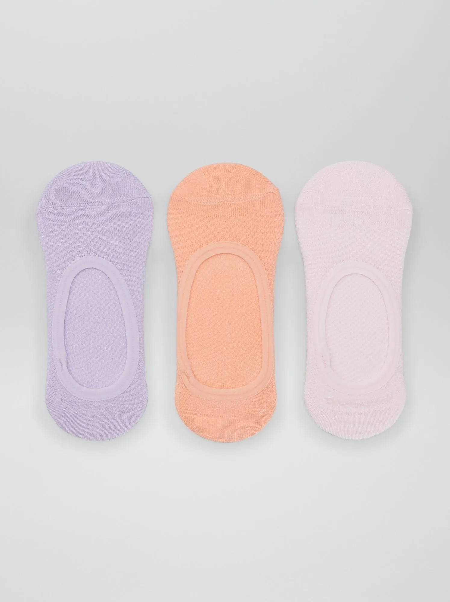 Set di 3 paia di calzini corti - ROSA