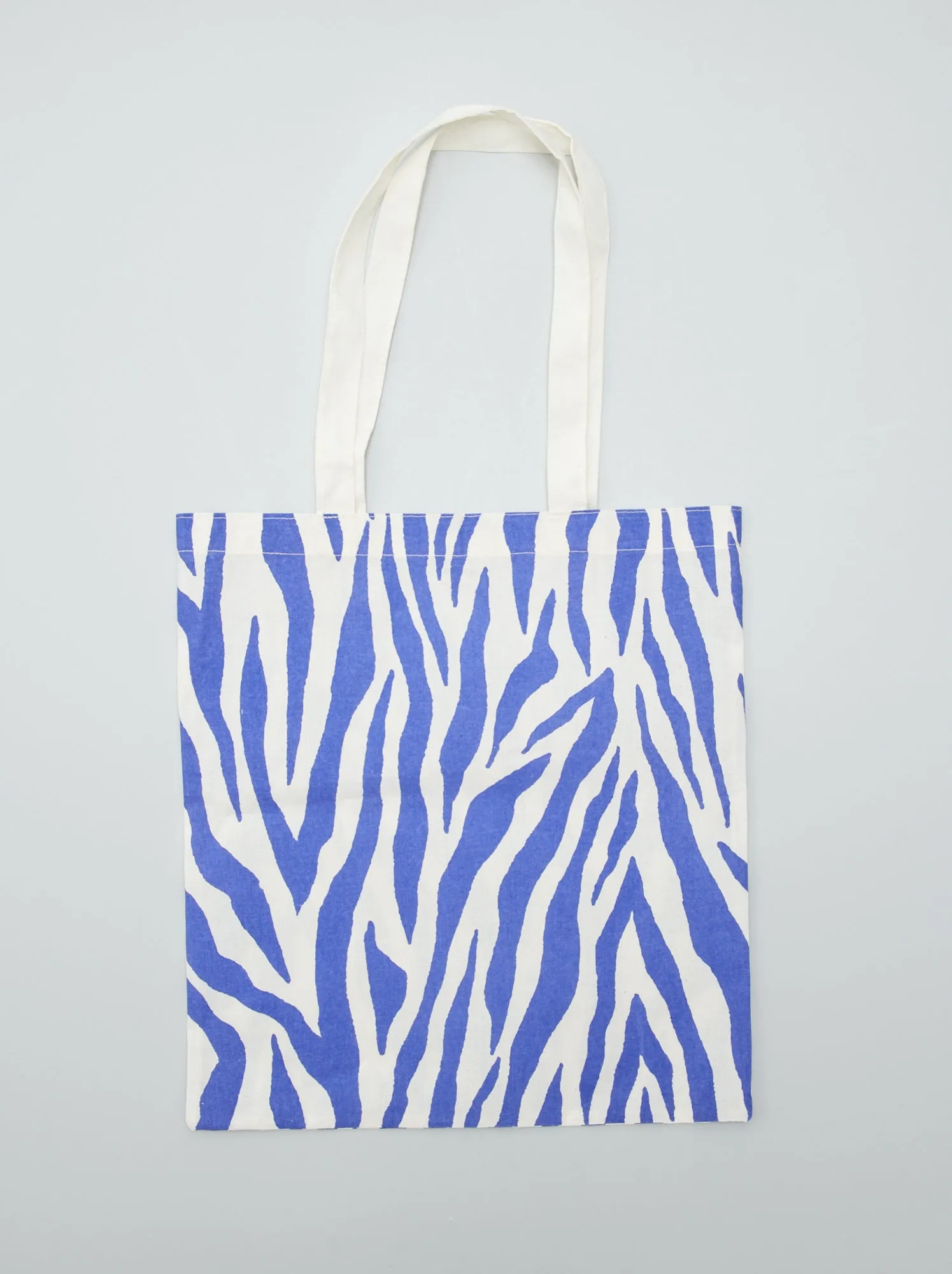 Shopping bag con scritta - BEIGE