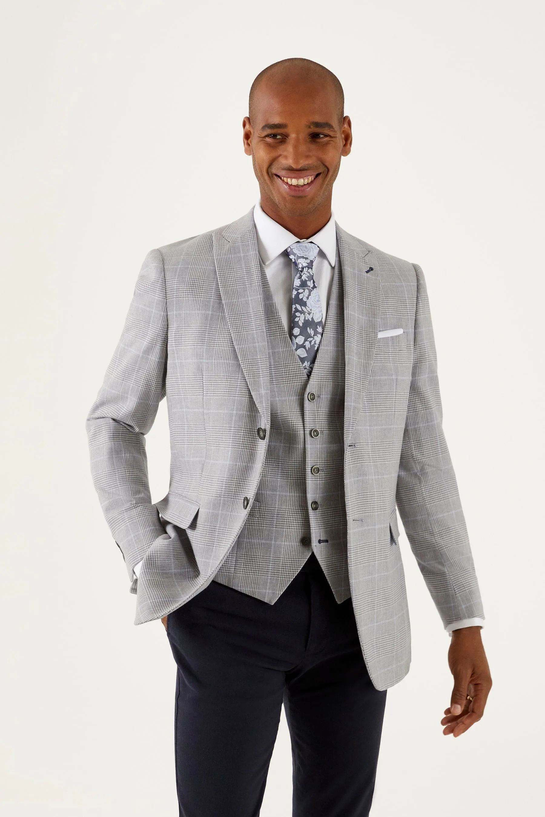 Skopes Vestibilità sartoriale - Grayson - Blend A quadri Giacca in lino