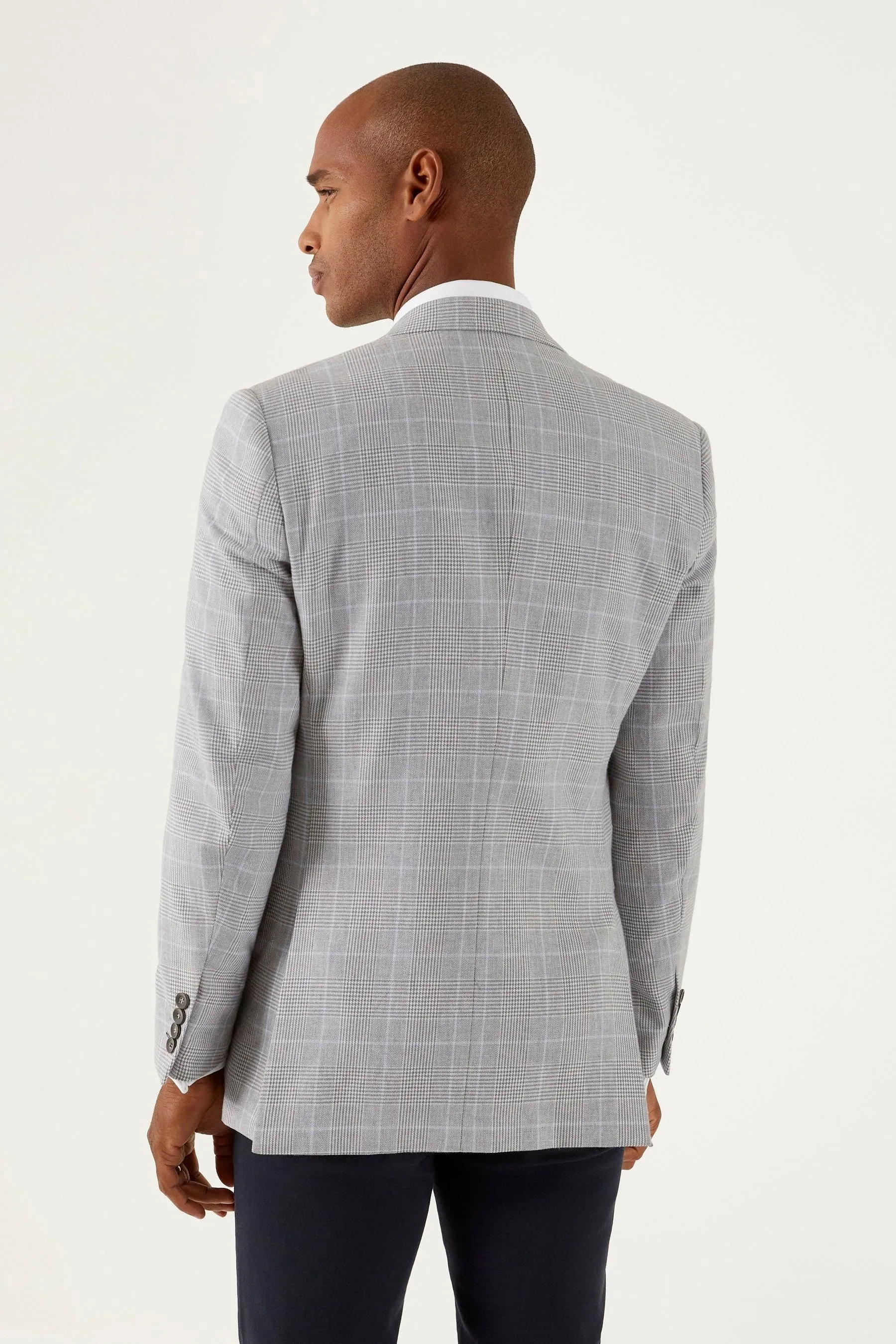 Skopes Vestibilità sartoriale - Grayson - Blend A quadri Giacca in lino