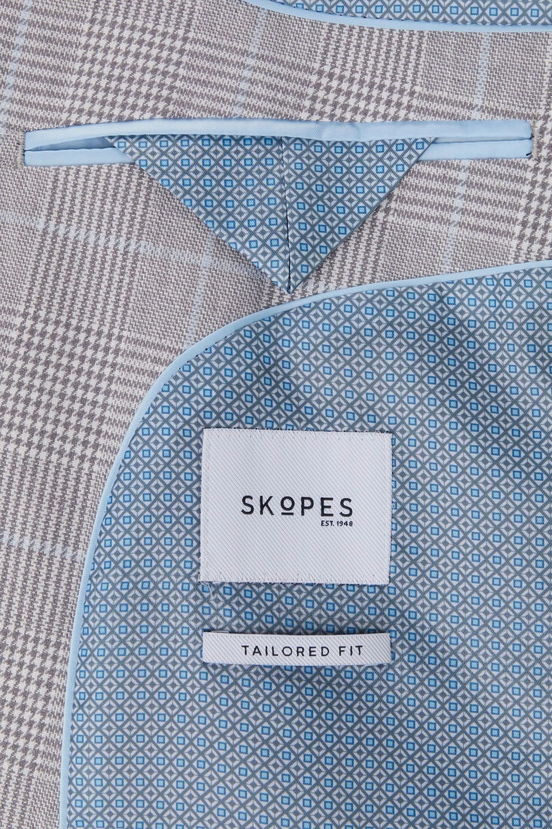 Skopes Vestibilità sartoriale - Grayson - Blend A quadri Giacca in lino