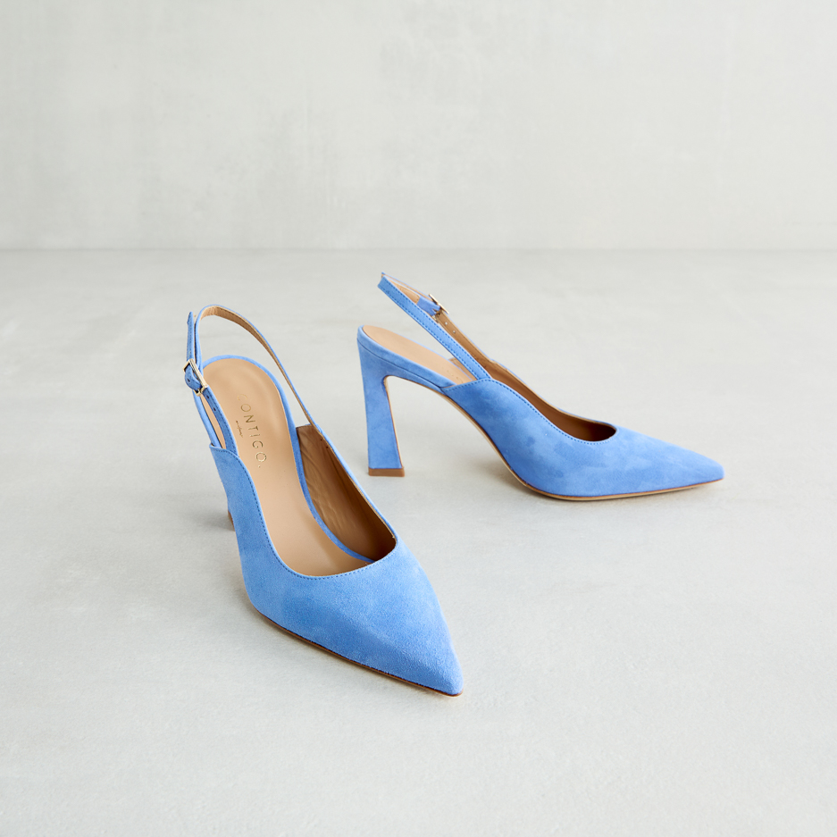 Slingback Camoscio Jeans
