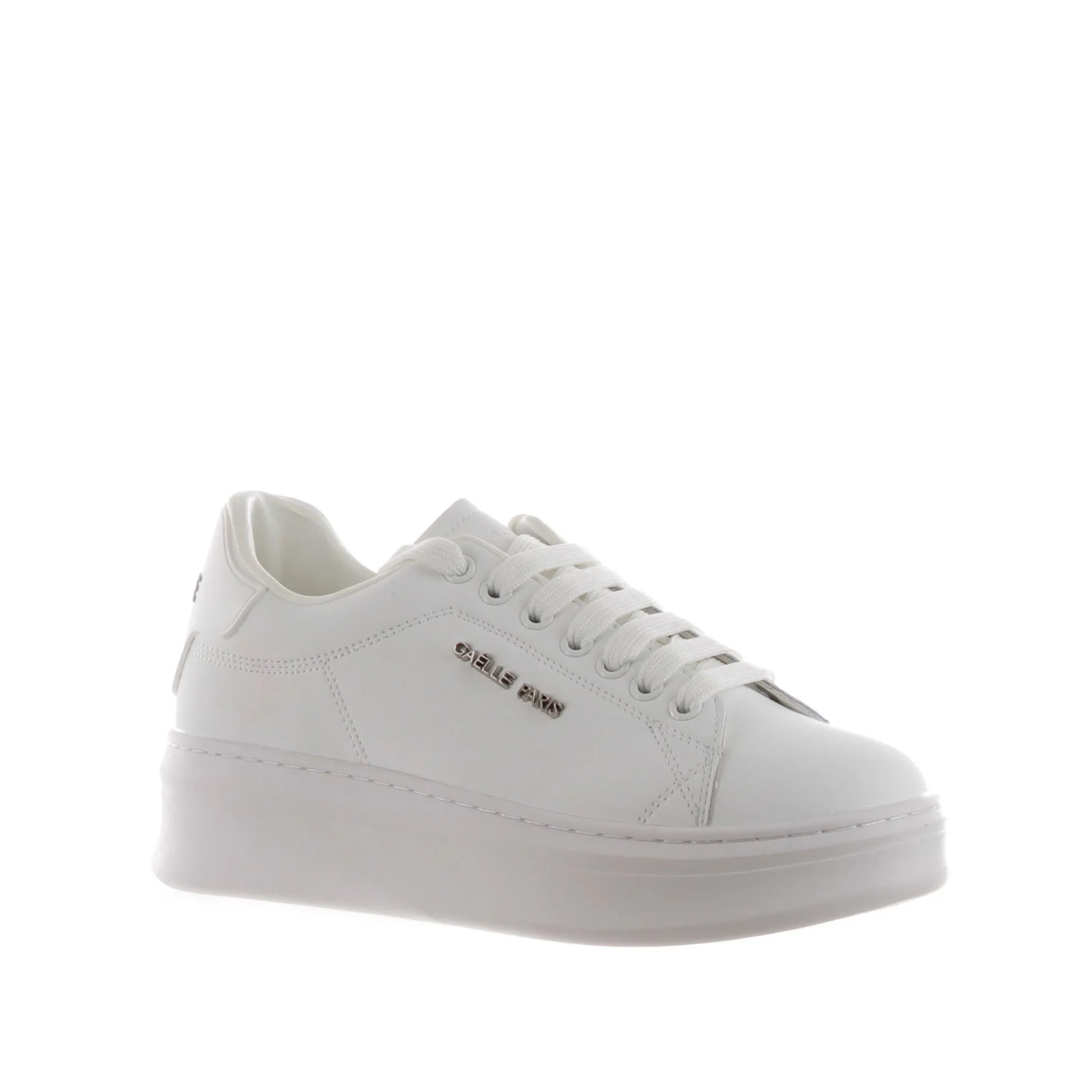 Sneaker addict con patch rubber in ecopelle