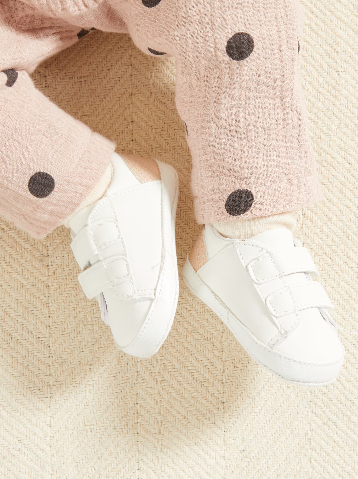 Sneakers moda con chiusure a strappo - BIANCO