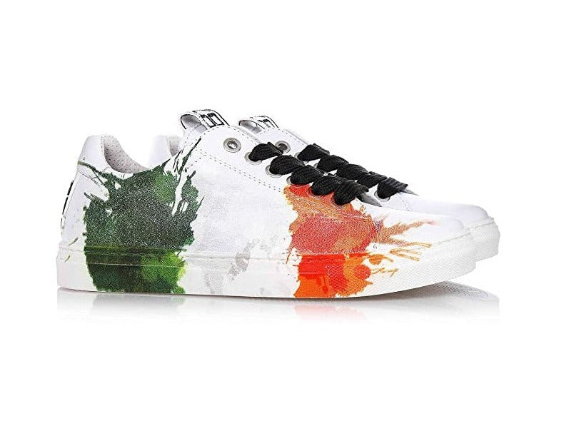 SNEAKERS PELLE STAMPA BANDIERA