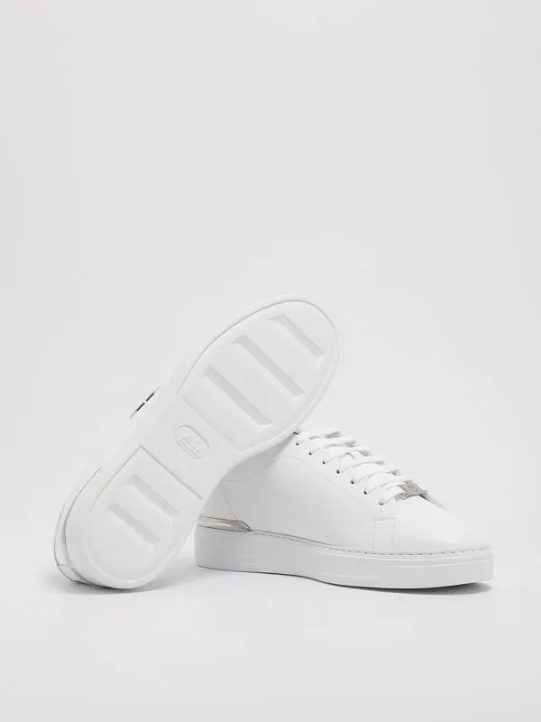 Sneakers uomo Philipp Plein Lo-Top Hexagon in pelle Bianco