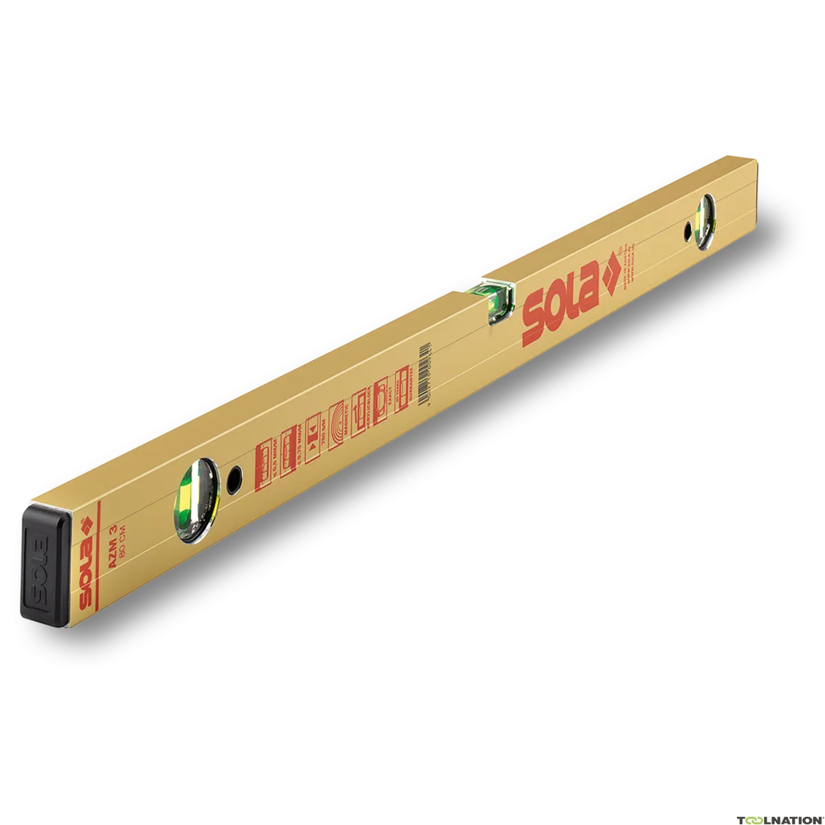 Sola 01823501 AZM3/150ND Livella a bolla in alluminio 150cm magnetica (3 fiale)