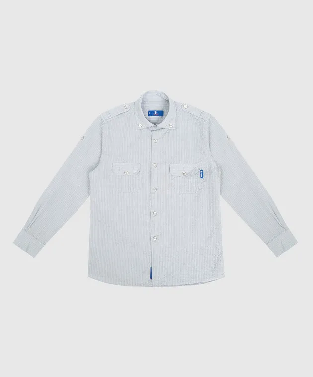 Stefano Ricci Maglietta grigia effetto mietitore per bambini YC002742L1669