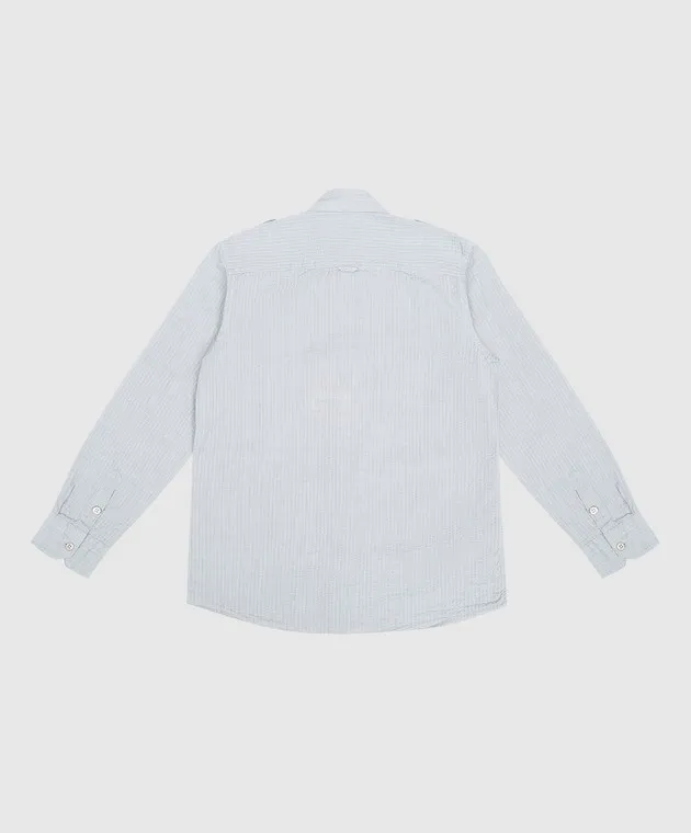 Stefano Ricci Maglietta grigia effetto mietitore per bambini YC002742L1669