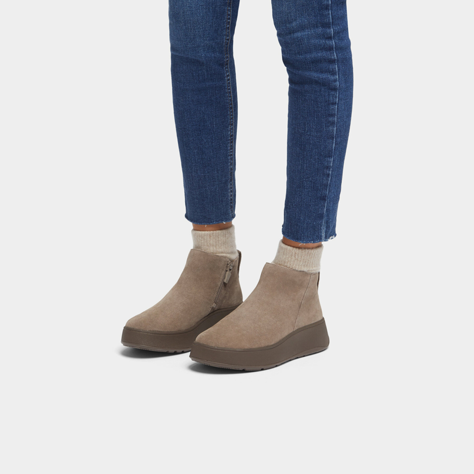 Stivali da donna in pelle scamosciata FitFlop F-Mode