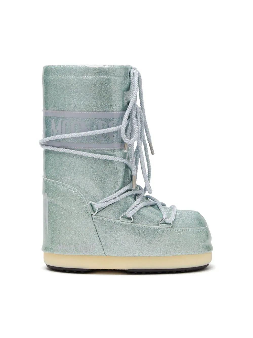 Stivali da neve per bambina Moon Boot Kids Icon Glitter blu chiaro con glitter
