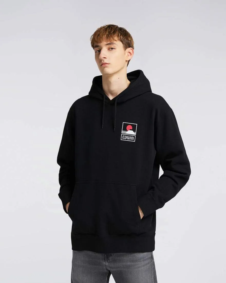 Sunset On Mt Fuji Hoodie Sweat Black