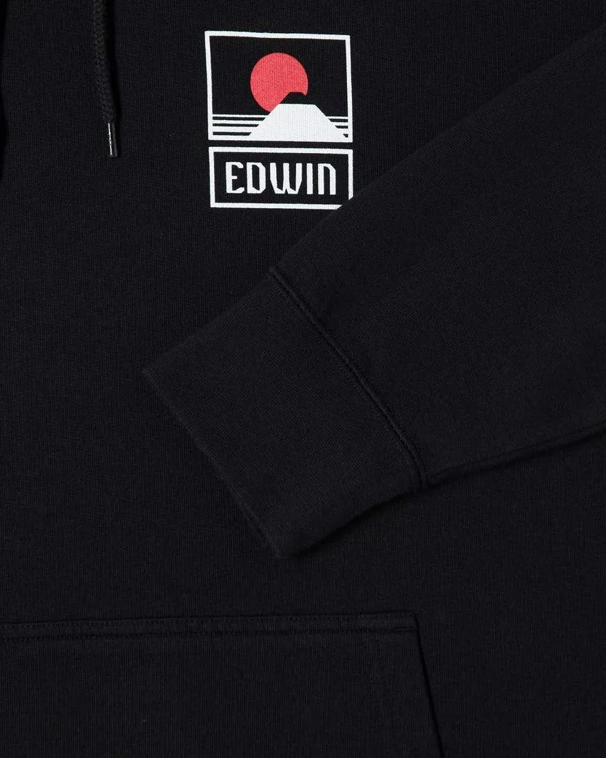 Sunset On Mt Fuji Hoodie Sweat Black
