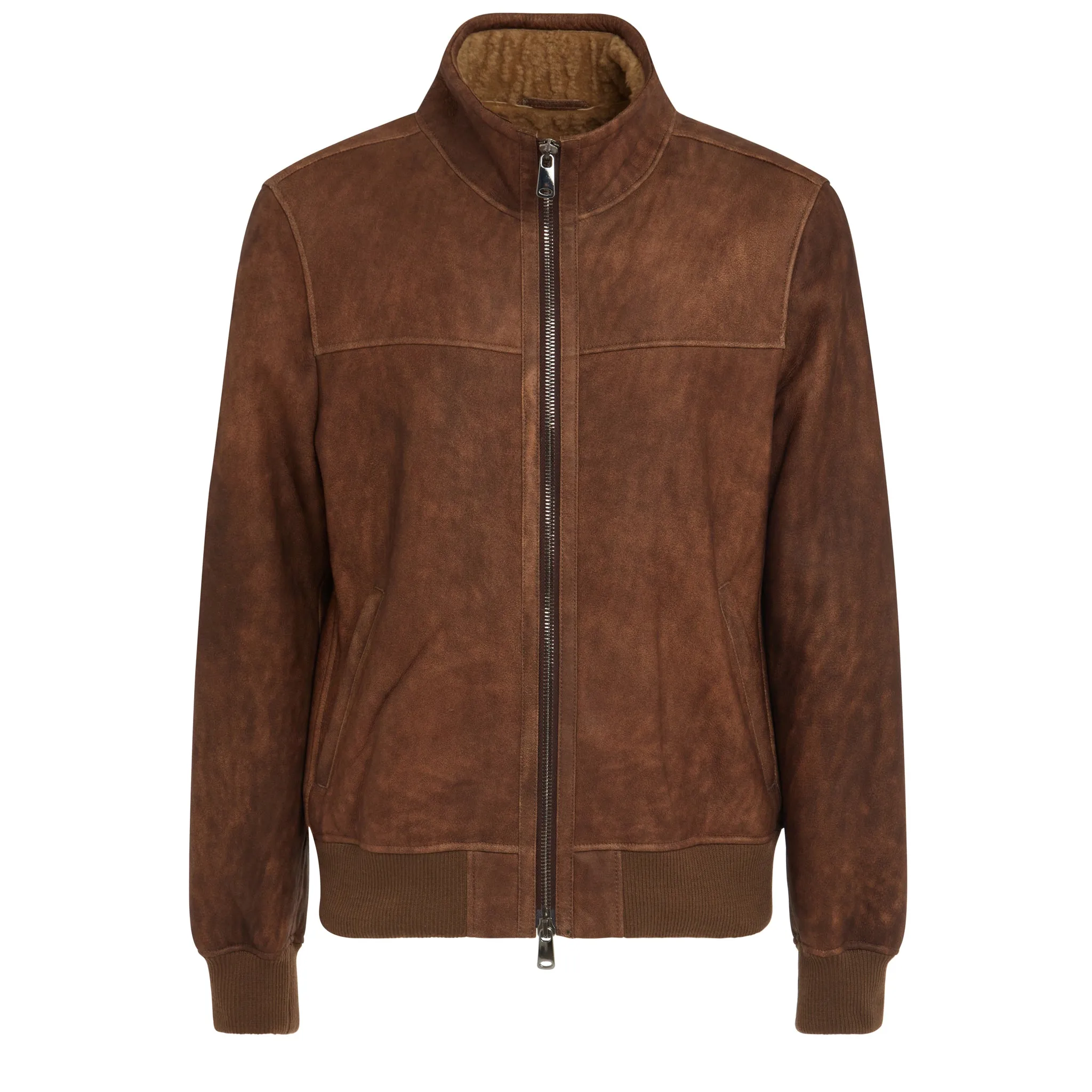 SWORD  Giacca in pelle marrone