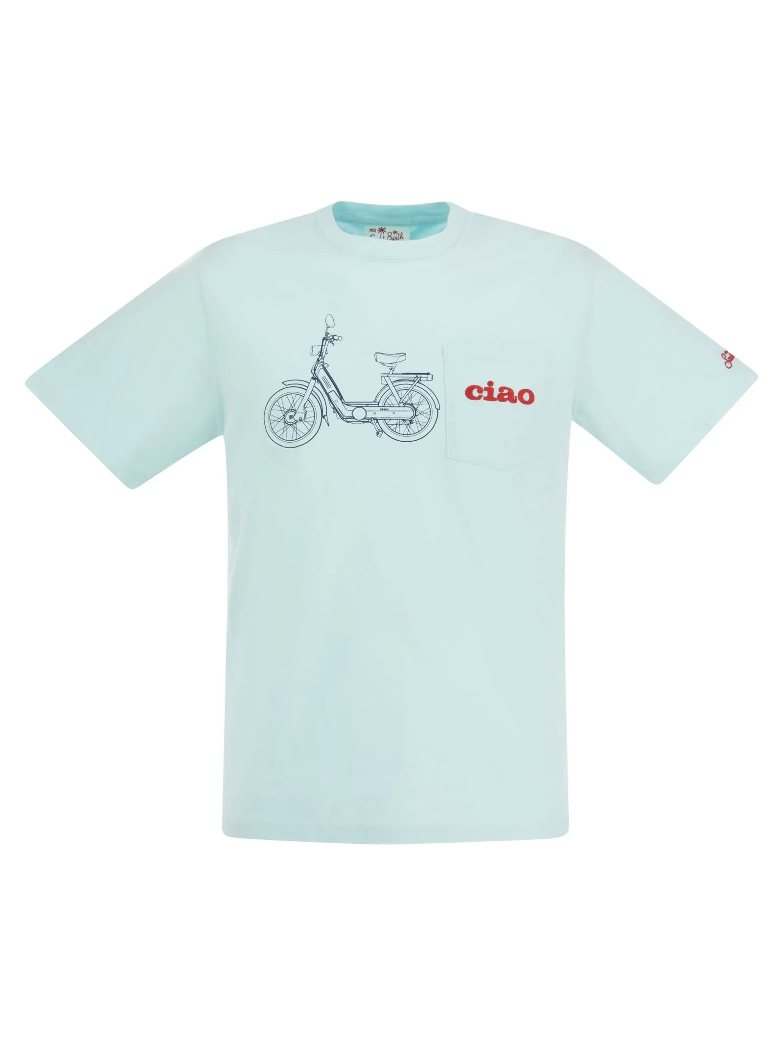 T-shirt CIAO con ricamo sul taschino