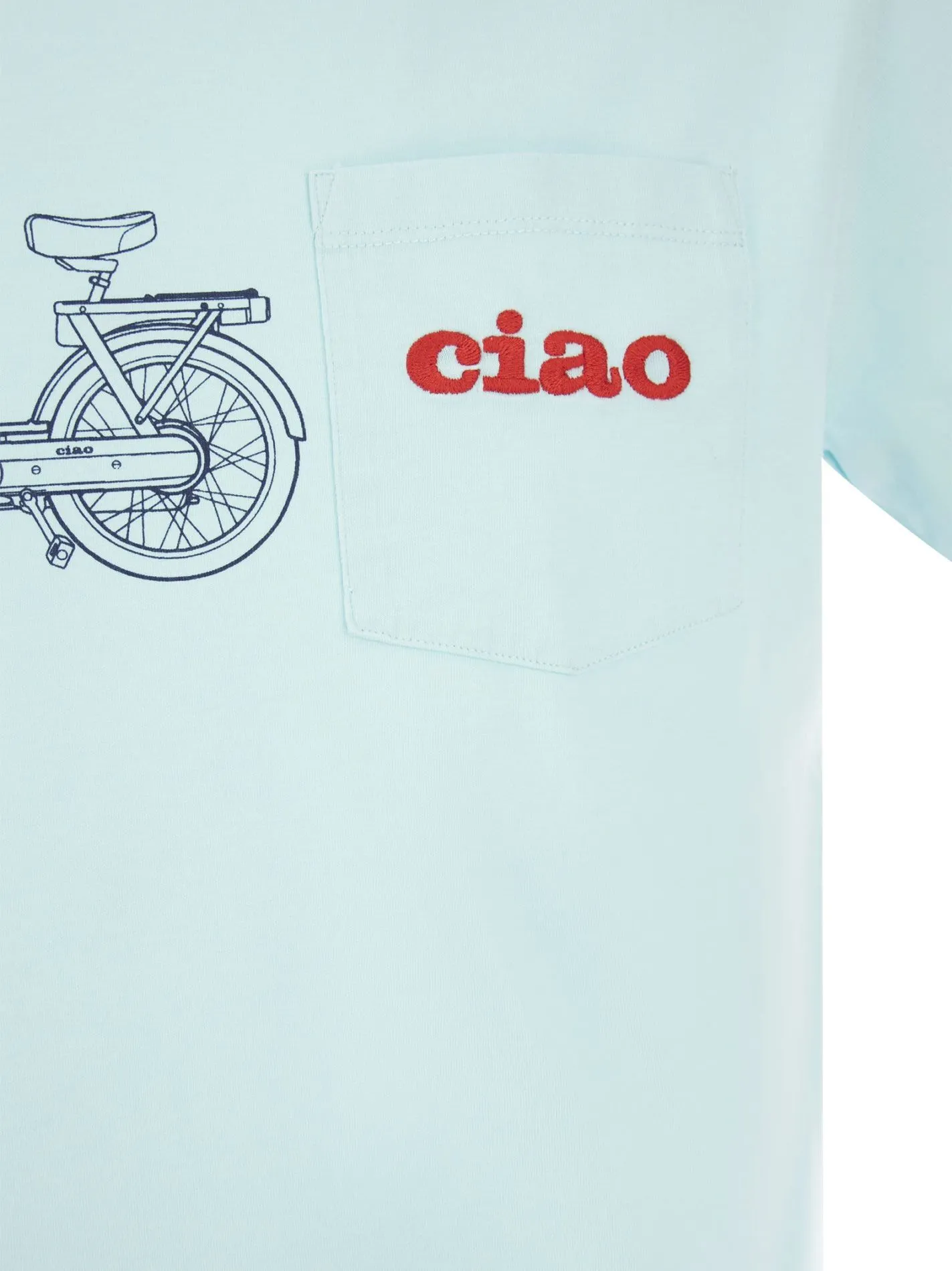 T-shirt CIAO con ricamo sul taschino