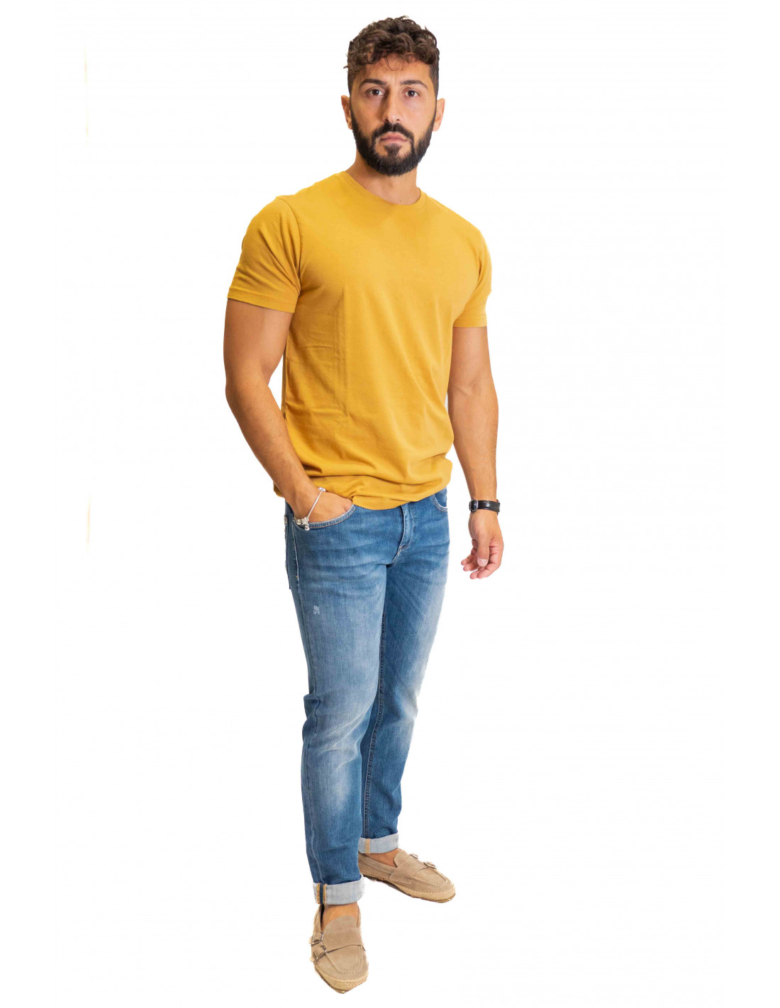 T-Shirt Uniform Jeans - Senape