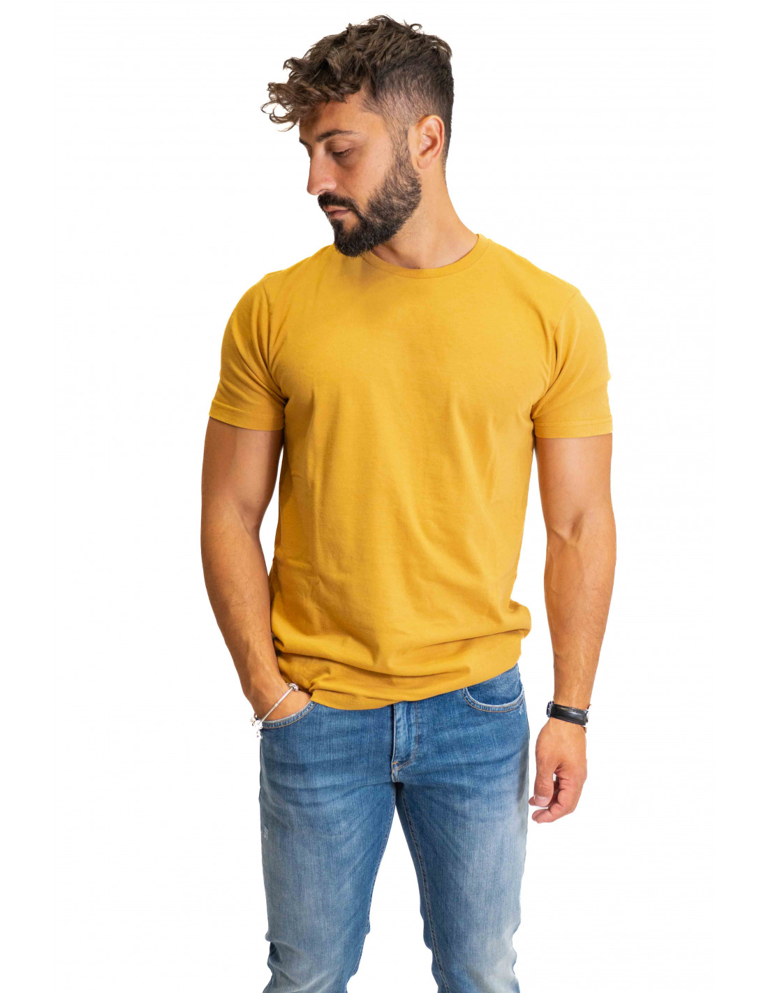 T-Shirt Uniform Jeans - Senape