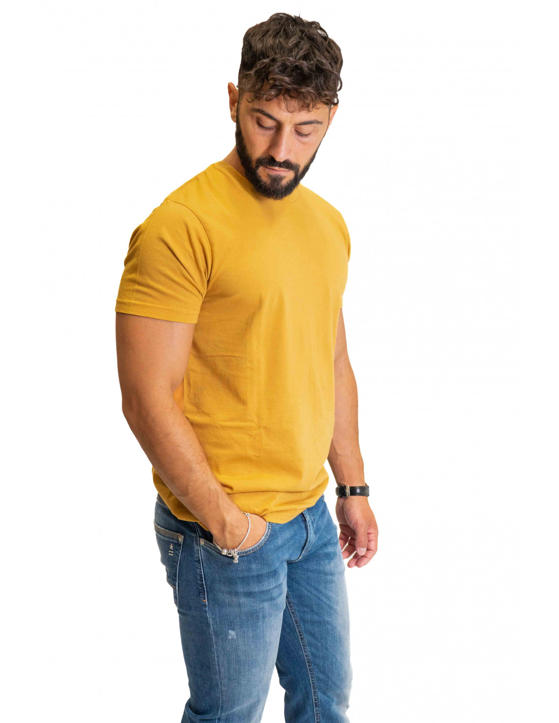 T-Shirt Uniform Jeans - Senape