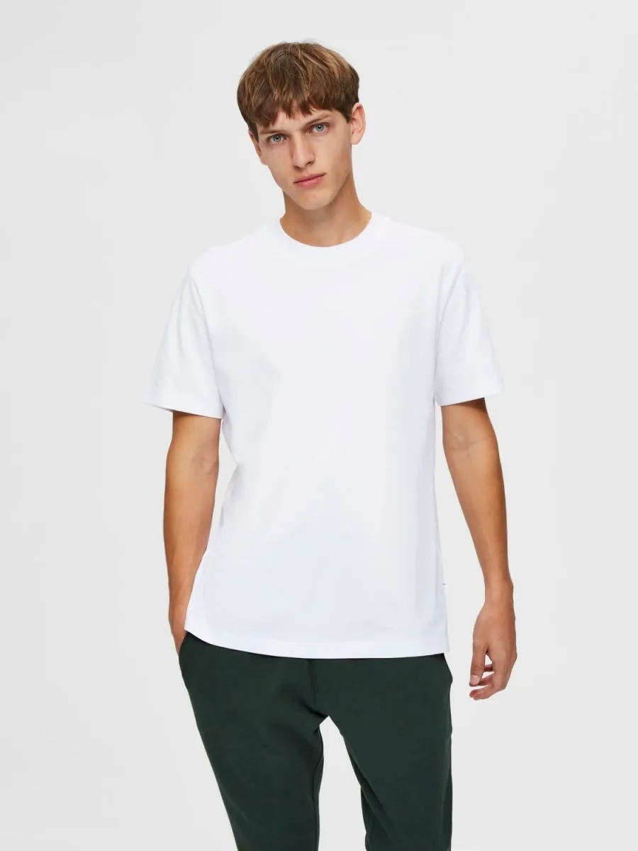 T-SHIRT Uomo SELECTED 16077385 RELAXCOLMAN BRIGHT WHITE
