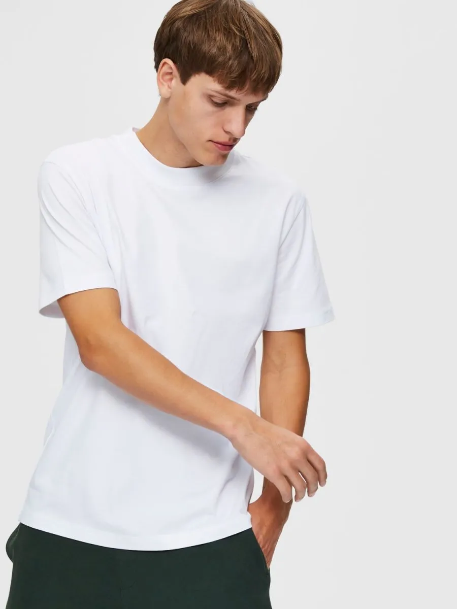 T-SHIRT Uomo SELECTED 16077385 RELAXCOLMAN BRIGHT WHITE