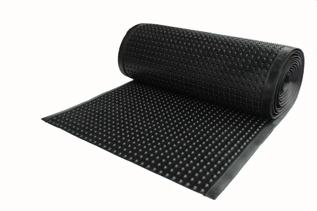 Tappeto antifatica RS PRO in Gomma NR/SBR, 10m x 90cm x 15mm, col. Nero, Antiscivolo