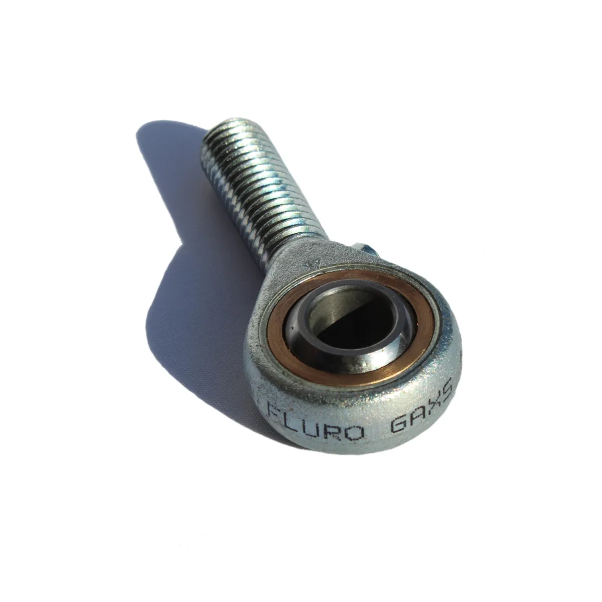 Terminale aste Fluro, lunghezza 62mm, foro da 10mm, filettatura M10 x 1.5 Maschio, carico dinamico 10kN, statico