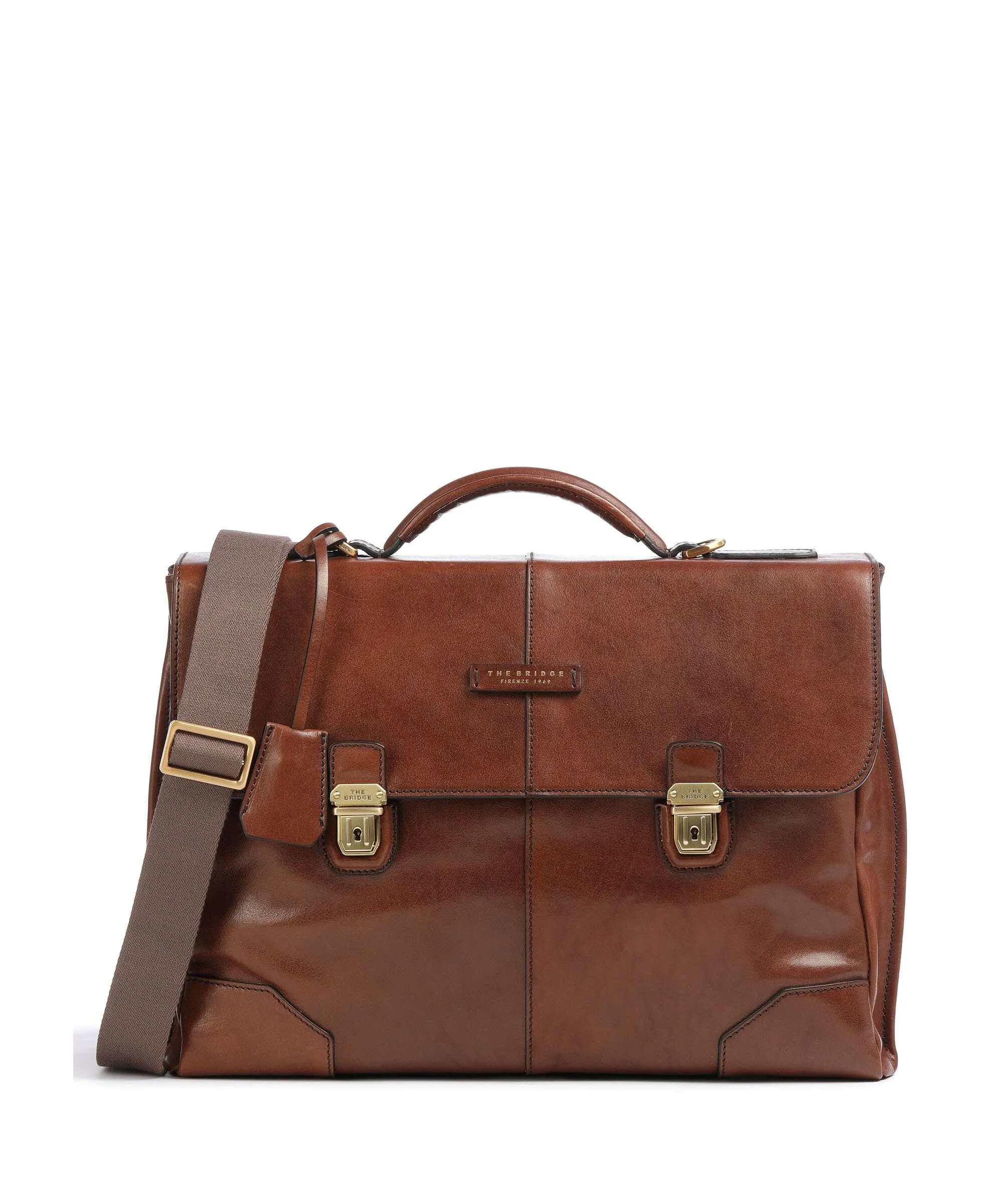  The Bridge Vespucci Cartella 15″ pelle bovina marrone  