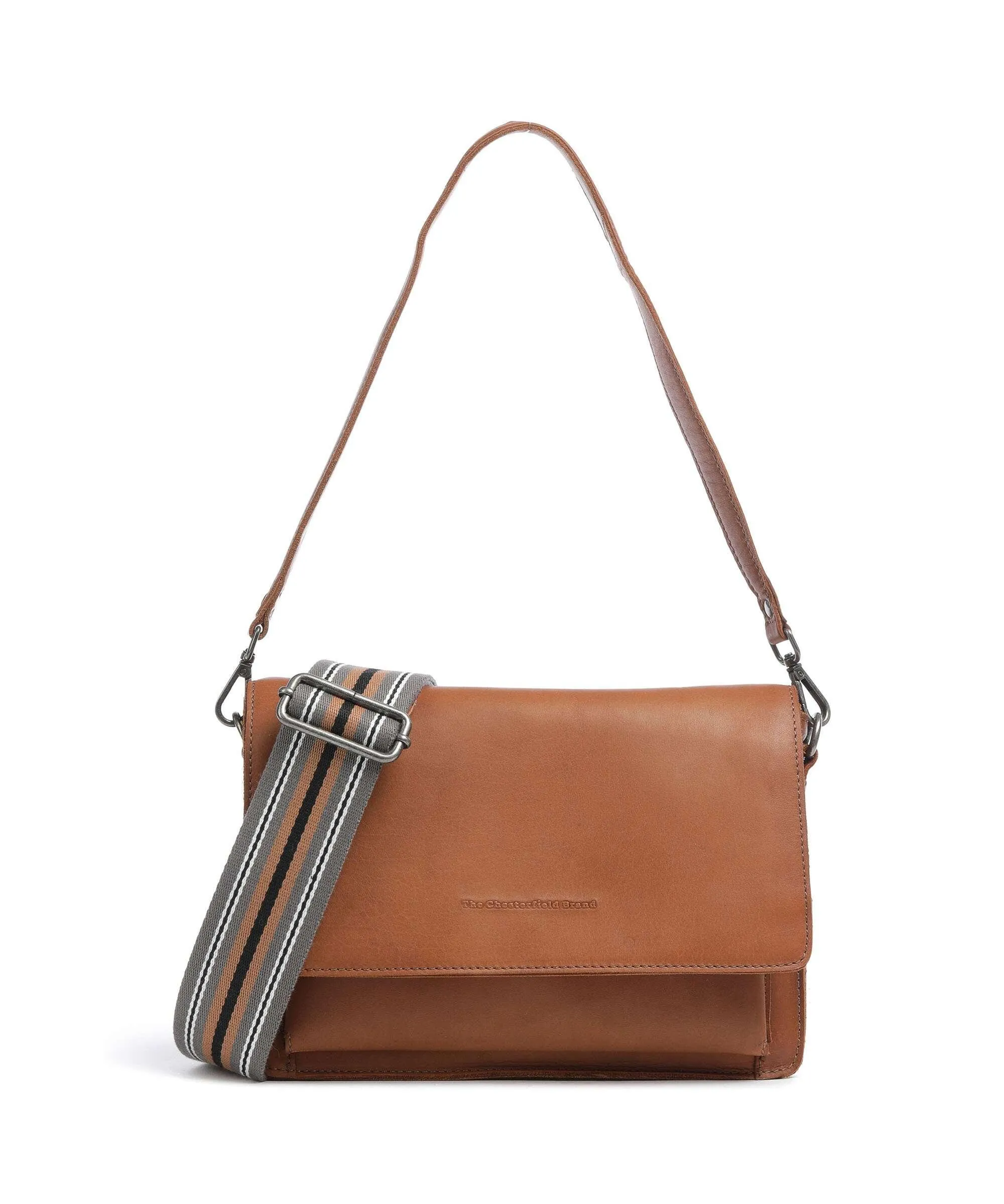  The Chesterfield Brand Cow Wax Pull Up Aviles Borsa a spalla pelle di vacchetta pull-up cognac  
