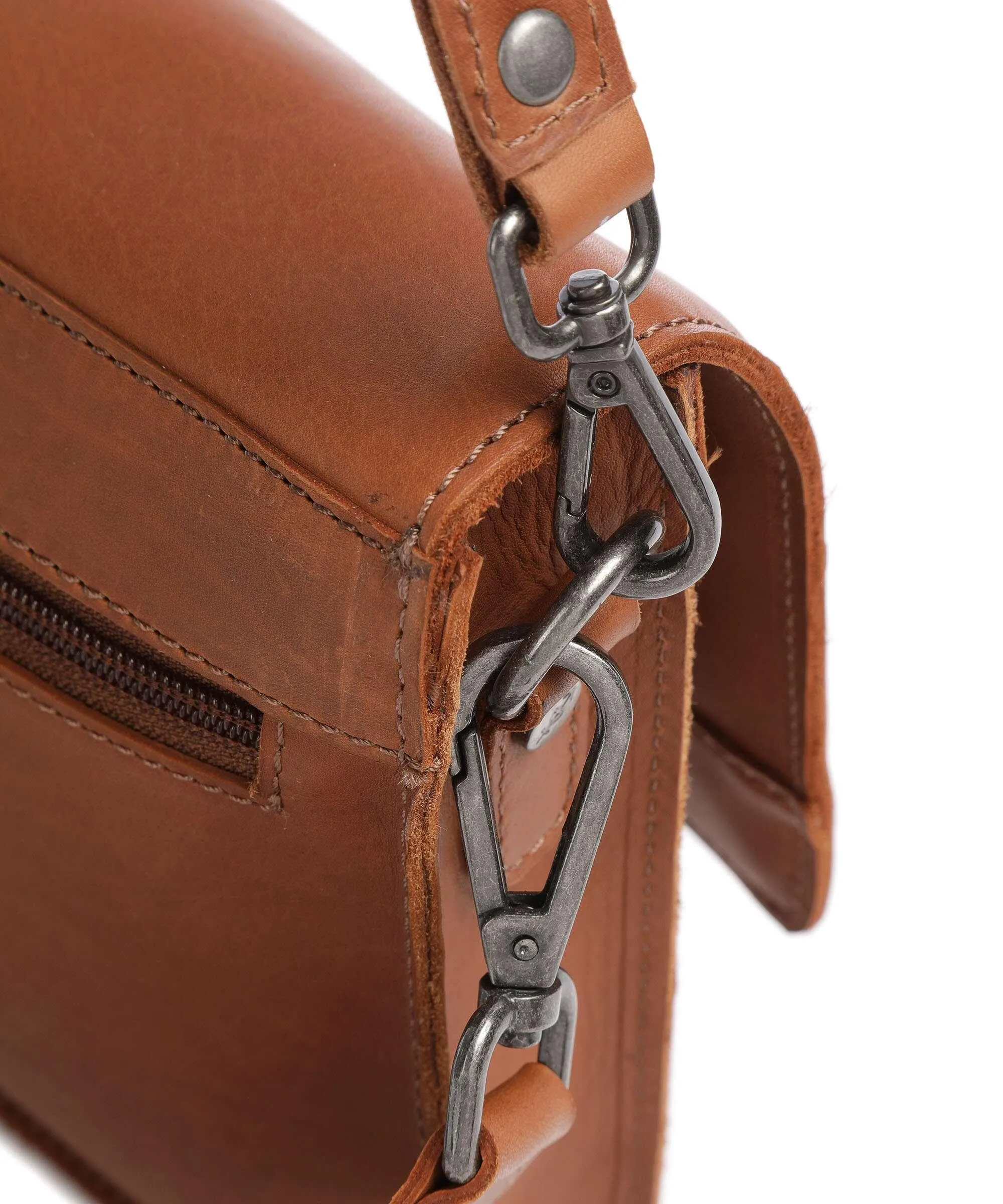  The Chesterfield Brand Cow Wax Pull Up Aviles Borsa a spalla pelle di vacchetta pull-up cognac  