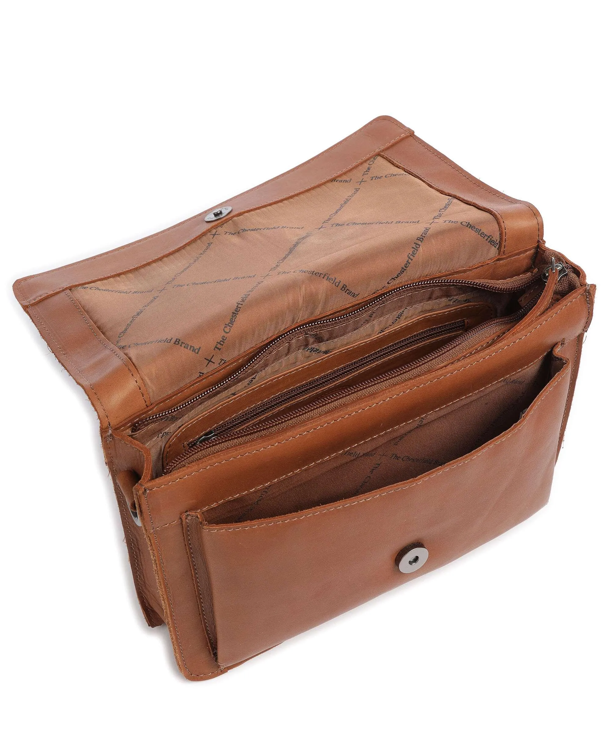  The Chesterfield Brand Cow Wax Pull Up Aviles Borsa a spalla pelle di vacchetta pull-up cognac  