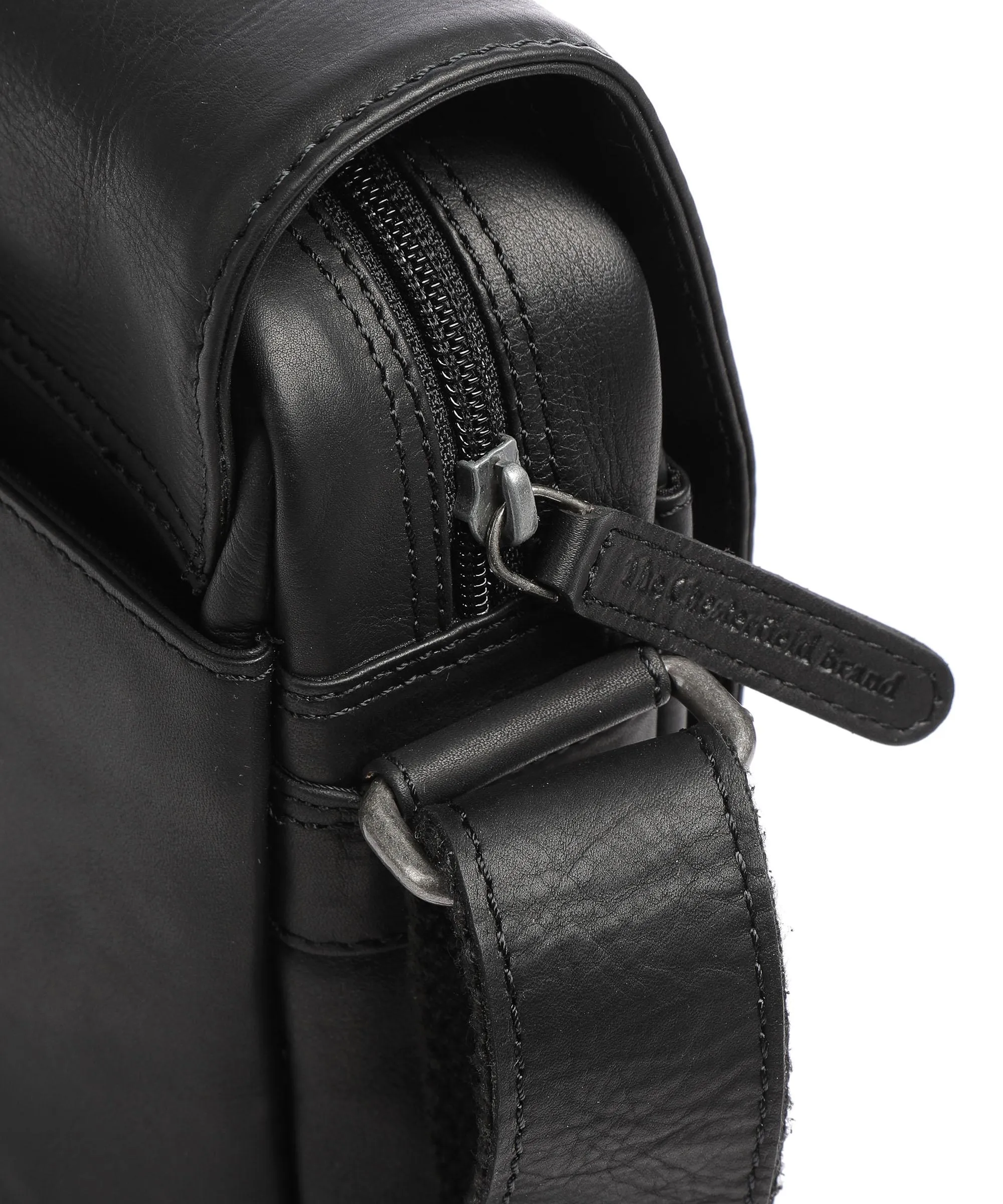  The Chesterfield Brand Remy Borsa a tracolla pelle di vacchetta pull-up nero  