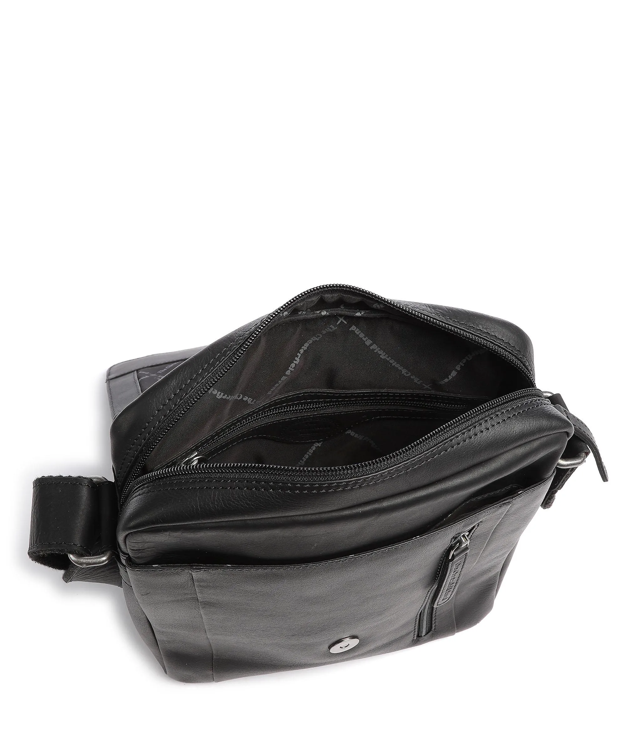  The Chesterfield Brand Remy Borsa a tracolla pelle di vacchetta pull-up nero  