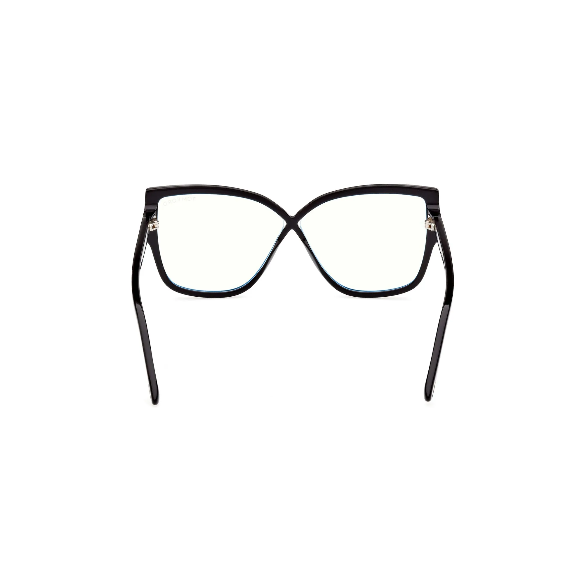   Tom Ford FT 5828-B Blu Filter 001 Nero Lucido | Occhiale Da Vista Donna 
