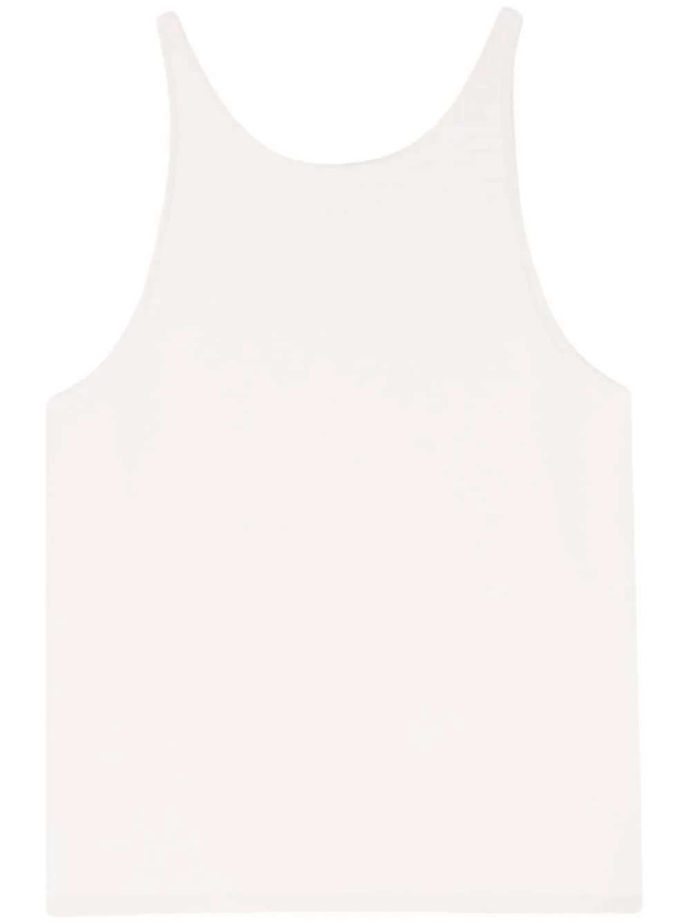 Top in maglia alfeo in bianco - donna