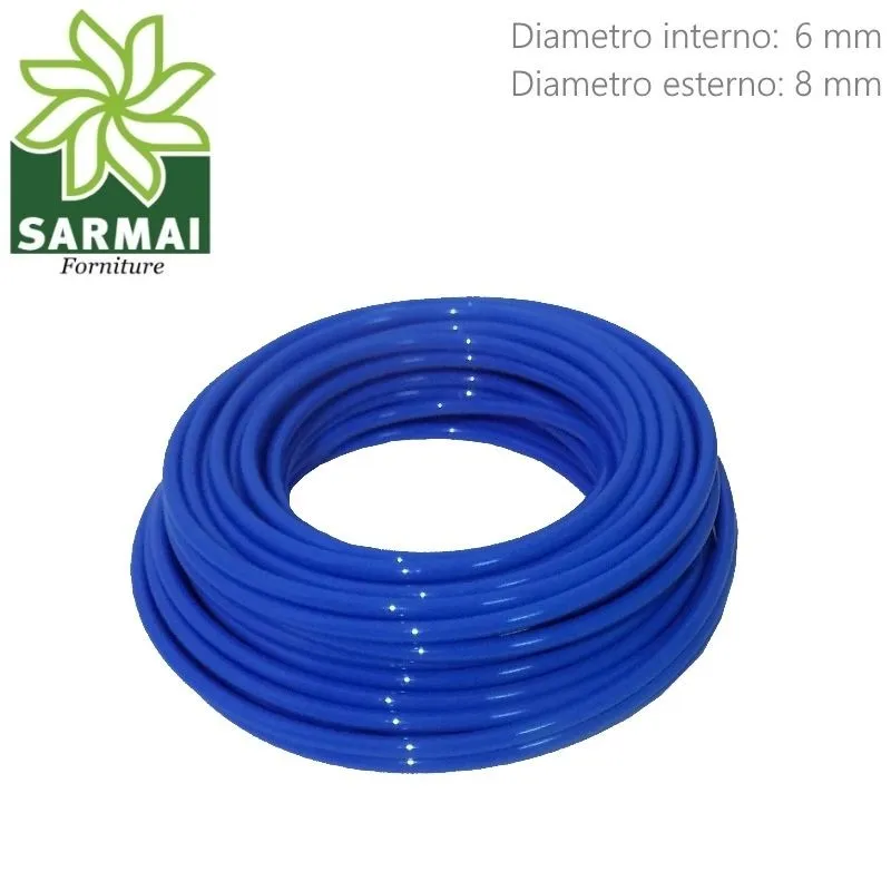 Tubo Aria Compressa 6x8 mm in Poliuretano lineare flessibile