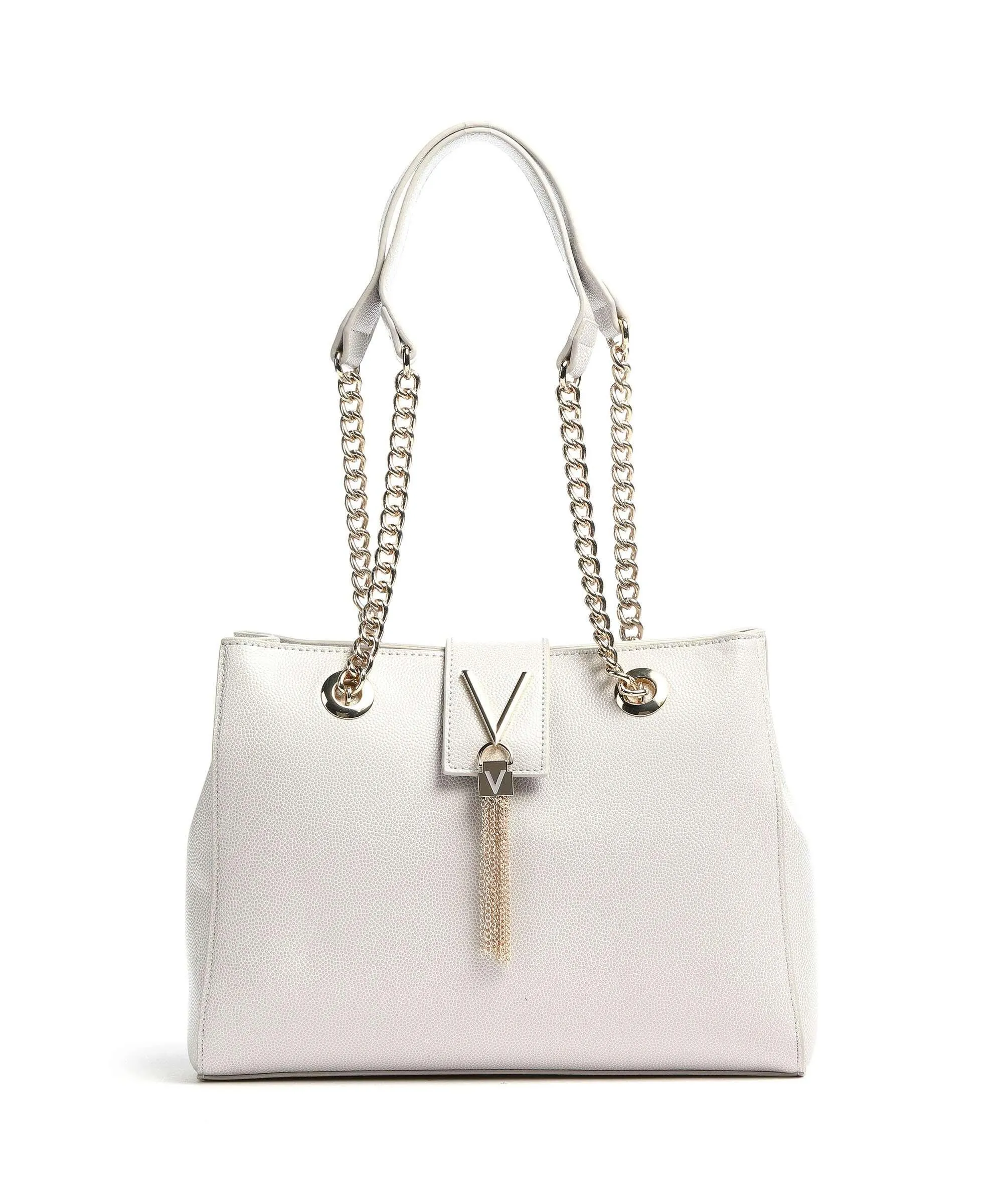  Valentino Bags Divina Borsa shopper pelle sintetica grigio chiaro  