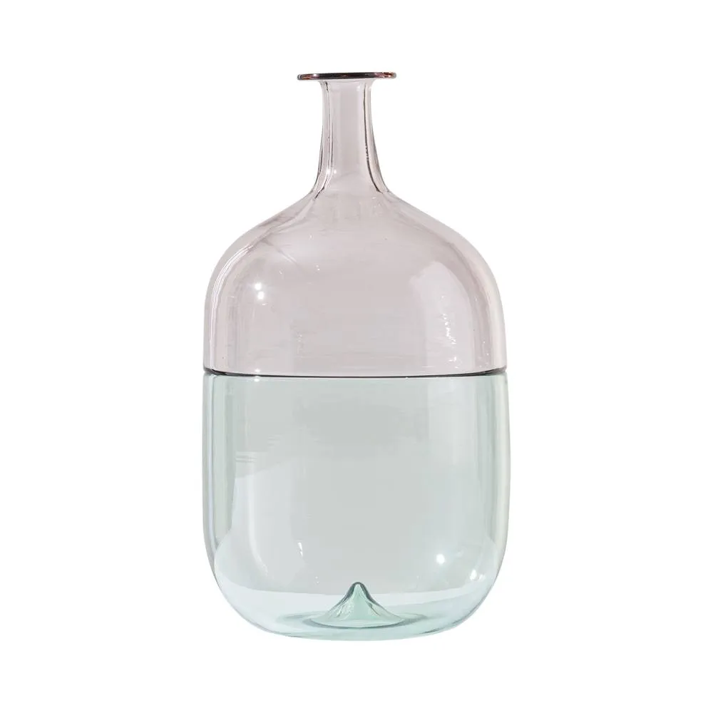 Venini Vaso Bolle Rosa Cipria/Verde Rio 503.02