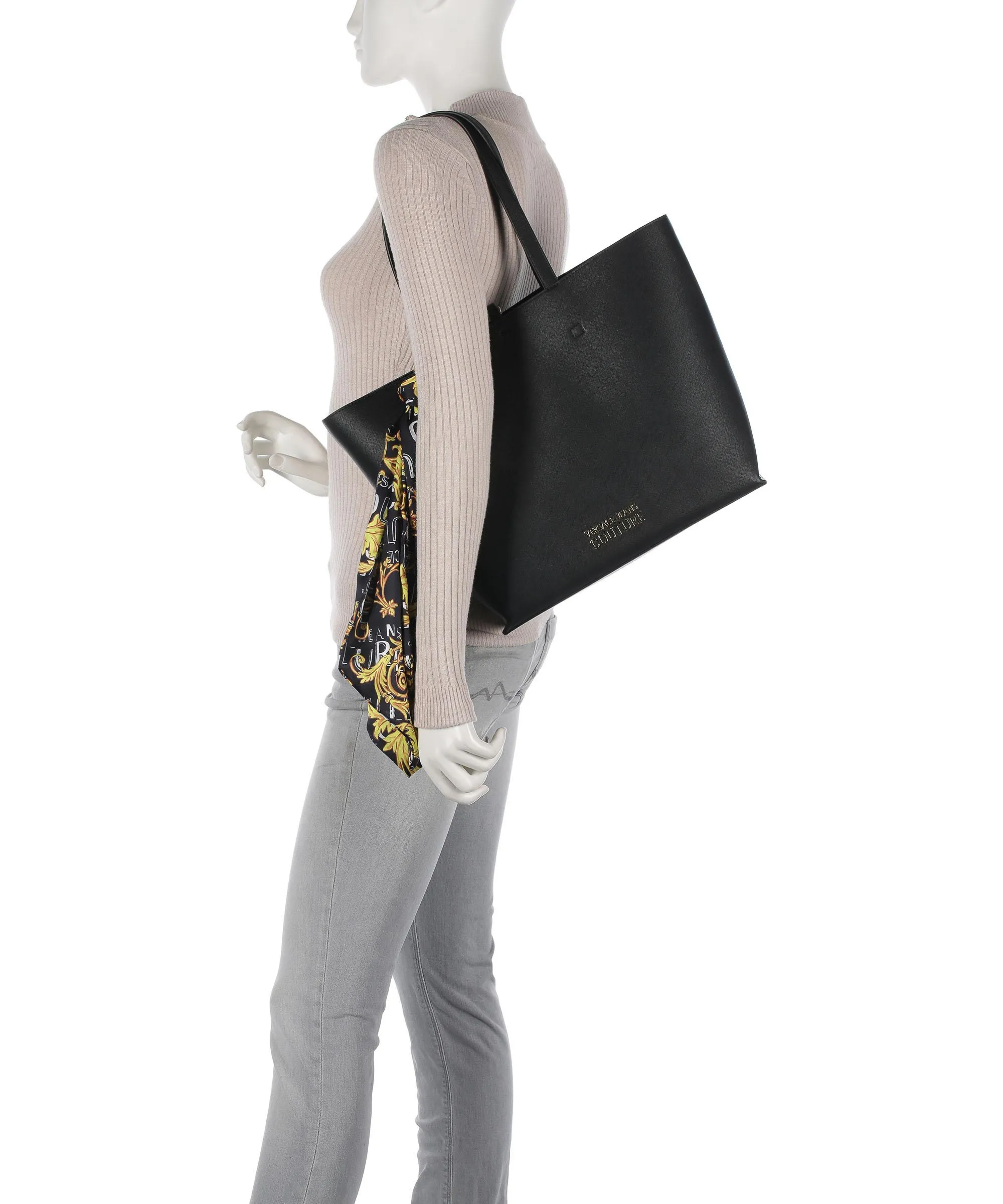  Versace Jeans Couture Thelma Classic Borsa shopper pelle sintetica nero  