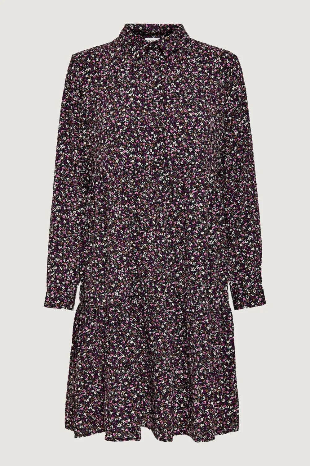 Vestito midi Jacqueline de Yong jdypiper l/s aop shirt dress wvn noos Fuxia