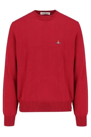 VIVIENNE WESTWOOD Abbigliamento,Maglieria Maglione Alex in misto cotone biologico rosso 